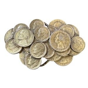 Vintage‎ Coin Belt Buckle 1970s USA Made Novelty Statement Piece
